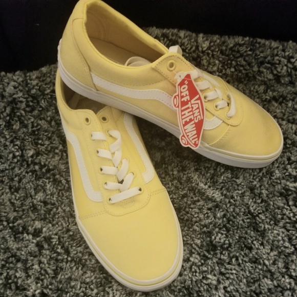 light yellow high top vans